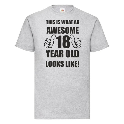 18th 18 Years Old Eighteenth Birthday Gift Presents Mens Funny Awesome T-Shirt