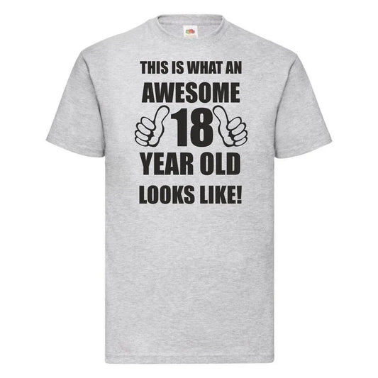 18th 18 Years Old Eighteenth Birthday Gift Presents Mens Funny Awesome T-Shirt