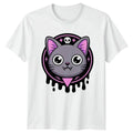 Spooky Kawaii Vampire Cat T-Shirt Vampire Cat Halloween Gift For Him And Her
