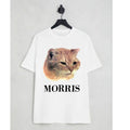 Vintage 80s Morris the Cat Advertising Photo Print T-Shirt