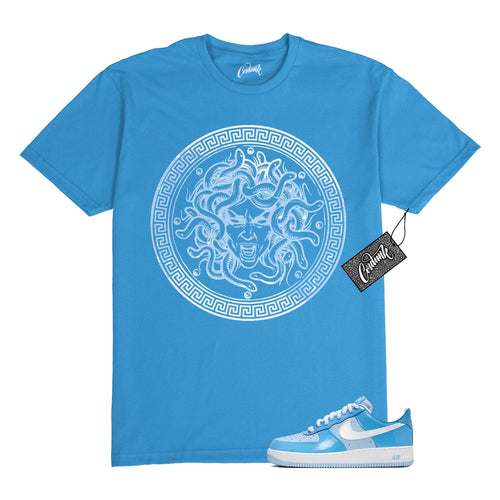 Air Force 1 Psychic Blue University Patent White LV8 T Shirt to Match CLP