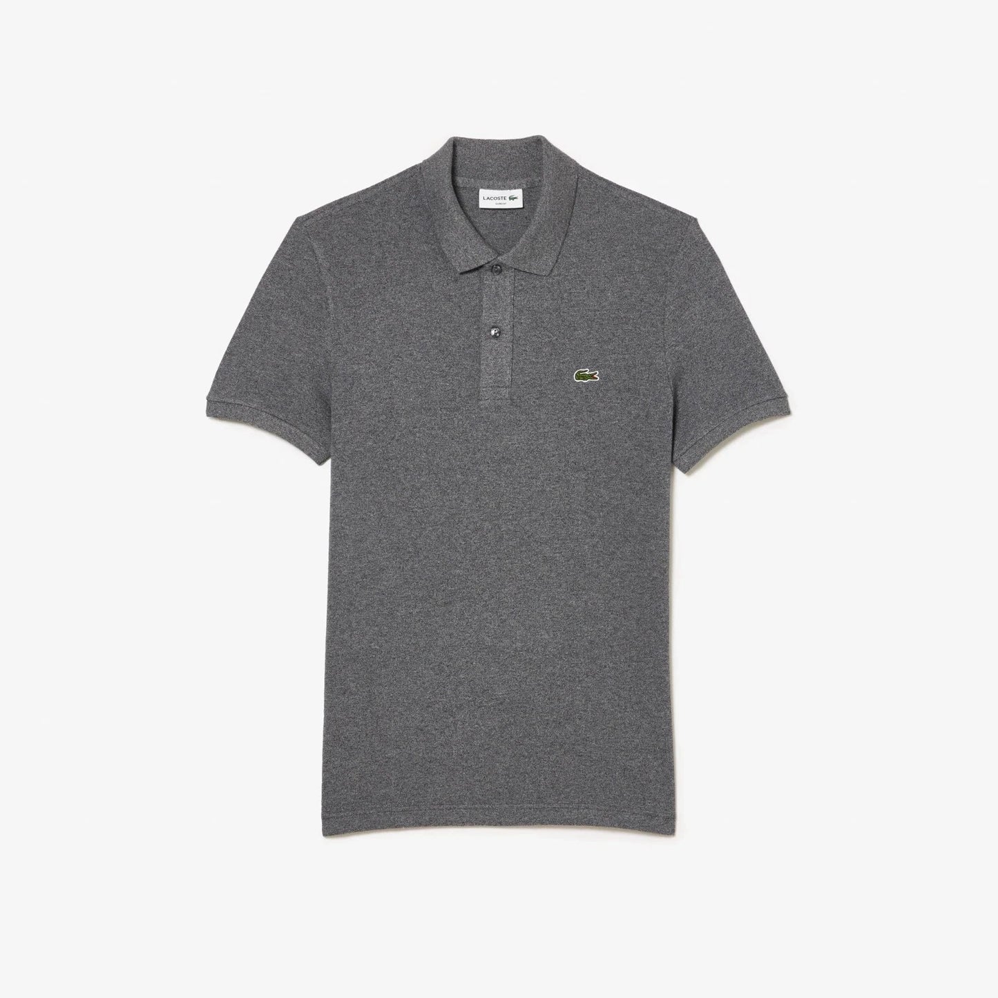 Lacoste Men's Petit Pique Slim Fit Polo Shirt Eclipse Jaspe Grey PH4012 E8G  5/L