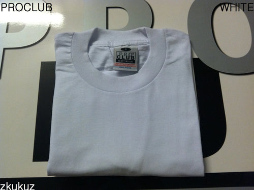 12 NEW PROCLUB HEAVY WEIGHT T-SHIRT WHITE PLAIN PRO CLUB BLANK 4XLT TALL 12PC