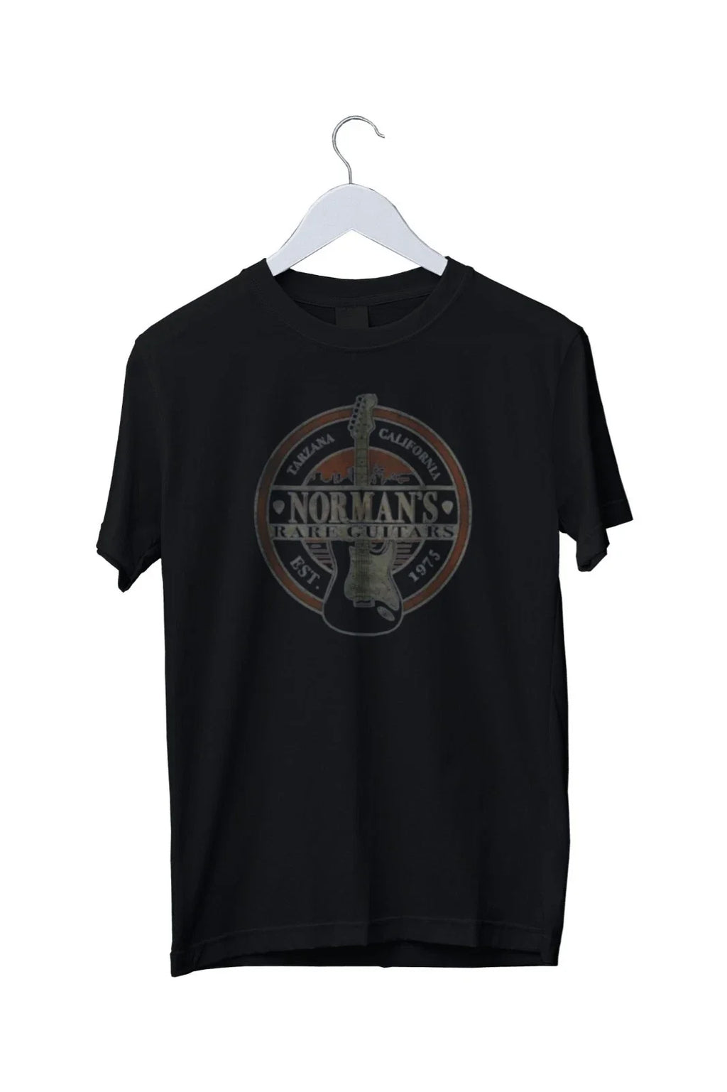 Normans Rare Guitars Since 1975 Graphic Print T-Shirt Mens S M L XL 2 3 4 XL