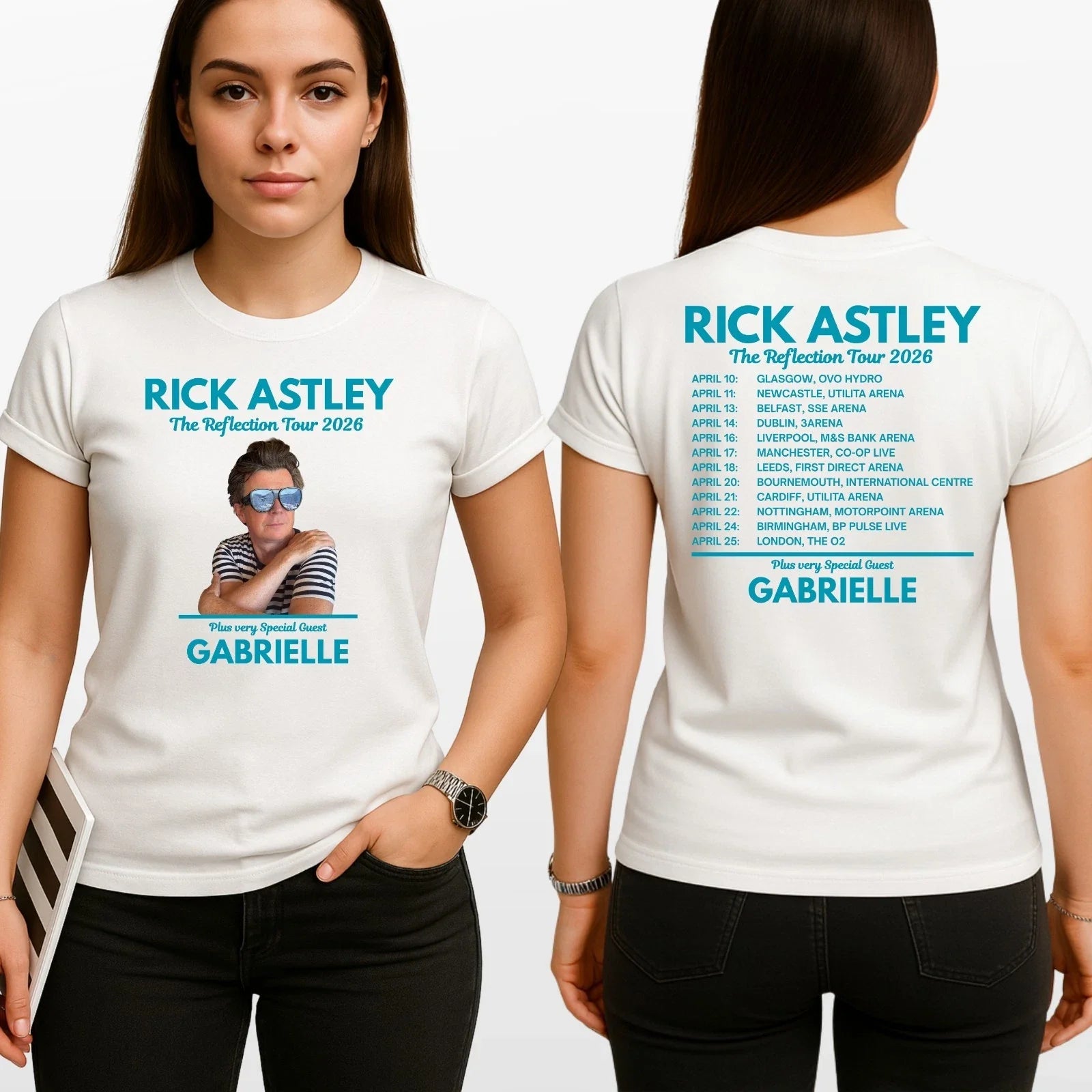 Rick Astley Reflection Tour 2026 T-Shirt – Music Fan Unisex Concert Tee Top