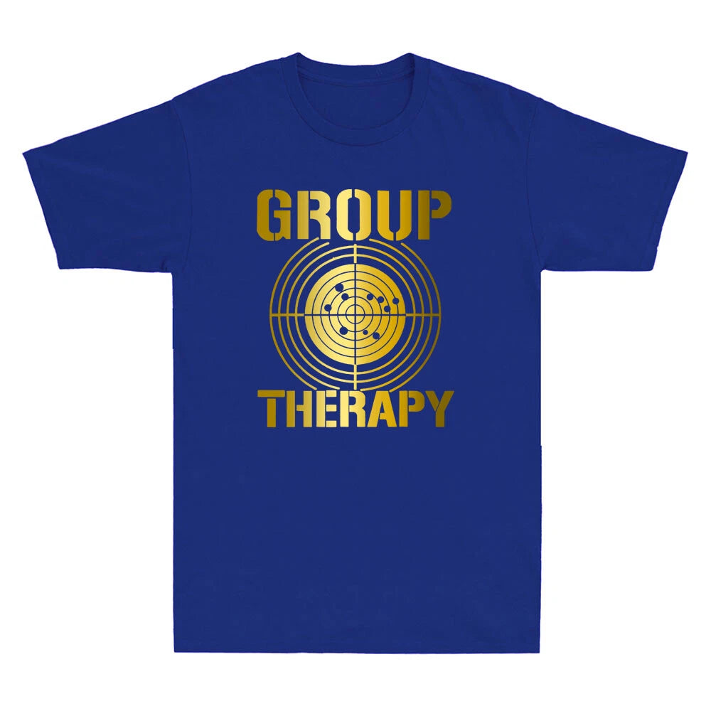 Group Therapy Shooting Range Men T-Shirt Funny Gun Laws Rights 2nd Amendment Tee