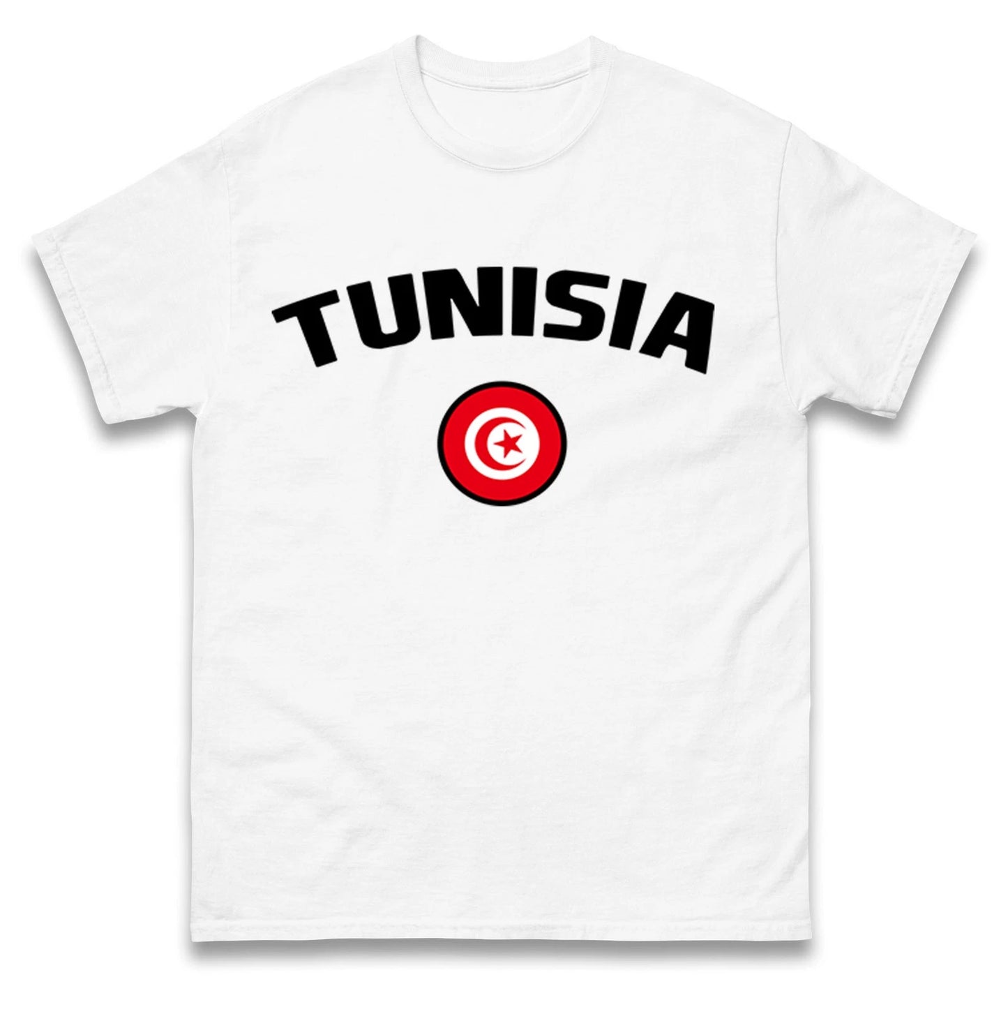 Tunisia football T Shirt,Personalised football Tee, Custom Name and Number Top