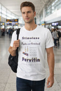 Vintage Style Pervitin WWII Reproduction T-Shirt XL White Historical Ad