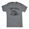 Mens Funny T Shirts Free Hugs Sarcastic Wrestling Graphic Novelty Tee for Men