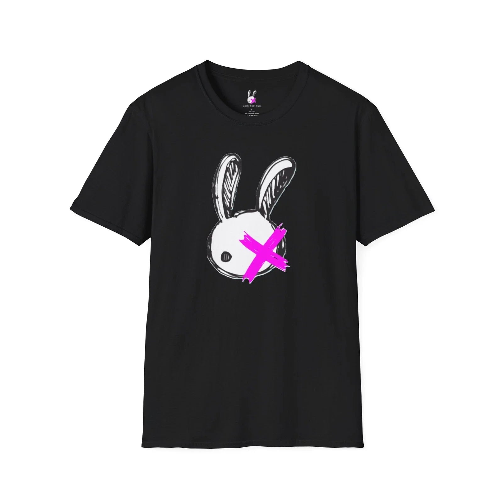 JoinTheEnd Bunny X Kawaii Goth, Cute Horror, Grunge, Unisex Softstyle T-Shirt