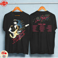 Vaughan Ray Stevie 1990 Tour Step Vintage T-Shirt Black Size Unisex Concert fans