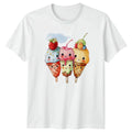 Kawaii Ice Cream T-Shirt Summer Dessert Gift For Him And Her
