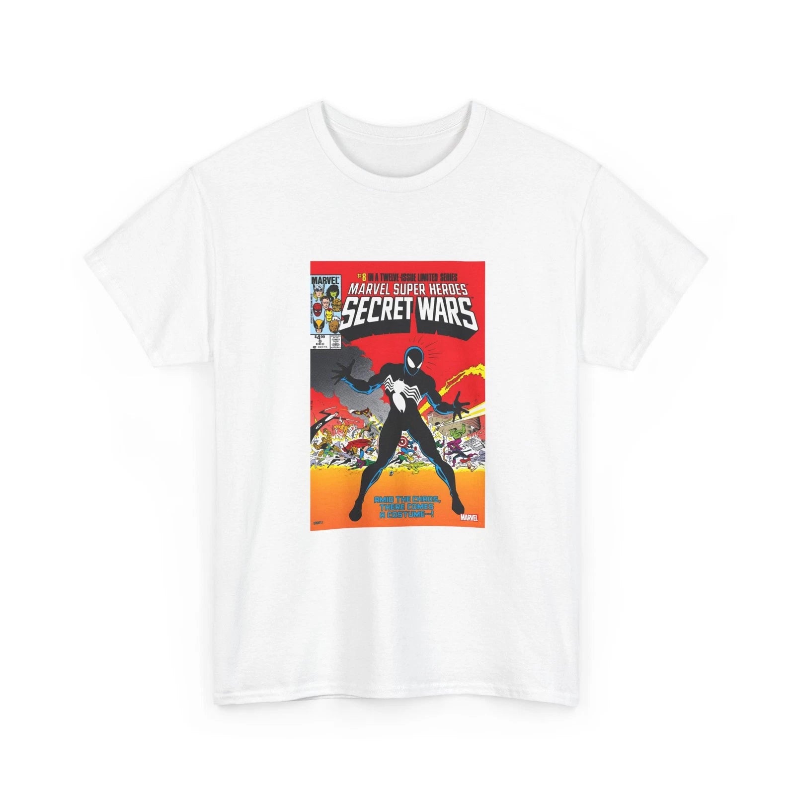 Marvel Secret Wars Retro Comic Cover T-Shirt, Vintage Spiderman Comic Book Shirt
