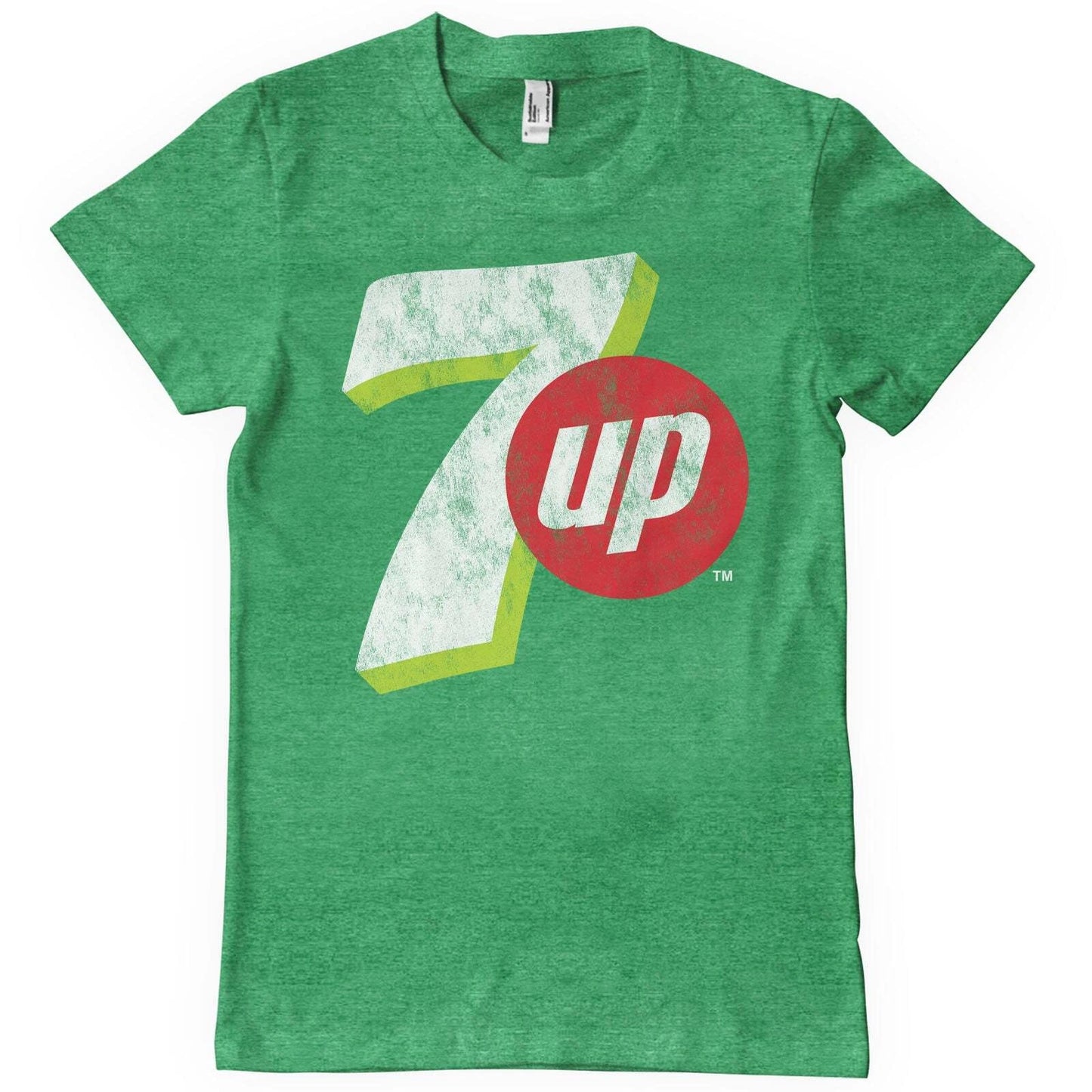 Officially Licensed 7UP - 7-UP Washed Logo Mens T-Shirt