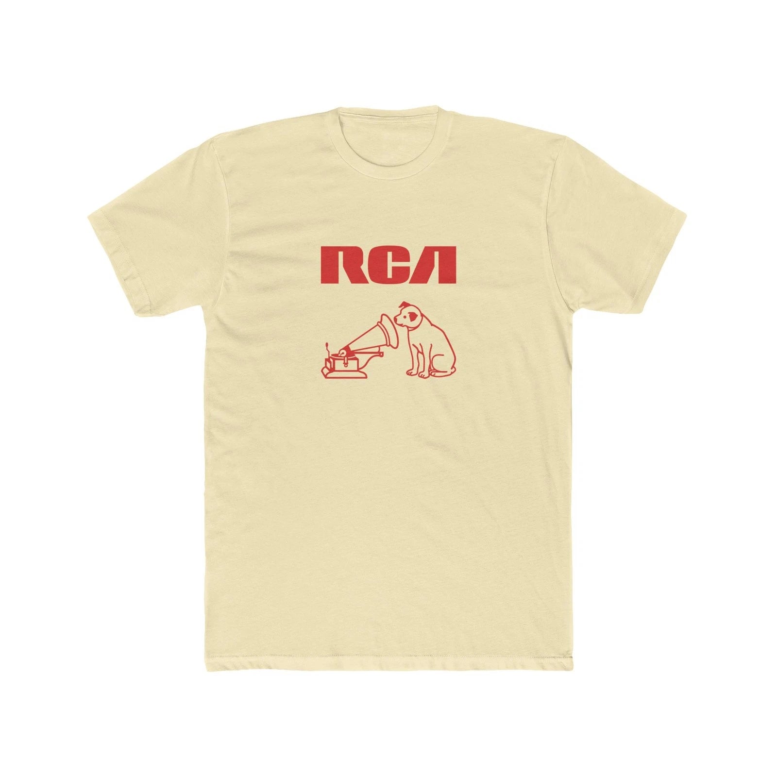 Retro Hi-Fi Dog Listening to Phonograph | Classic RCA - Inspired Tee