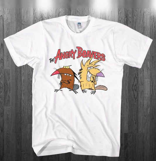 Angry Beavers T-shirt funny Cartoon fan Shirts Adult Kids sizes S-3XL