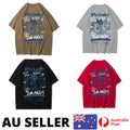Cats Are Packed In Bags Shirt Print Boy Clothing Lovely Loose Kawaii - AU Stock