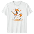 Kawaii Shiba Inu Cricket Player T-Shirt Shiba Inu Cricket Birthday Gift For Him