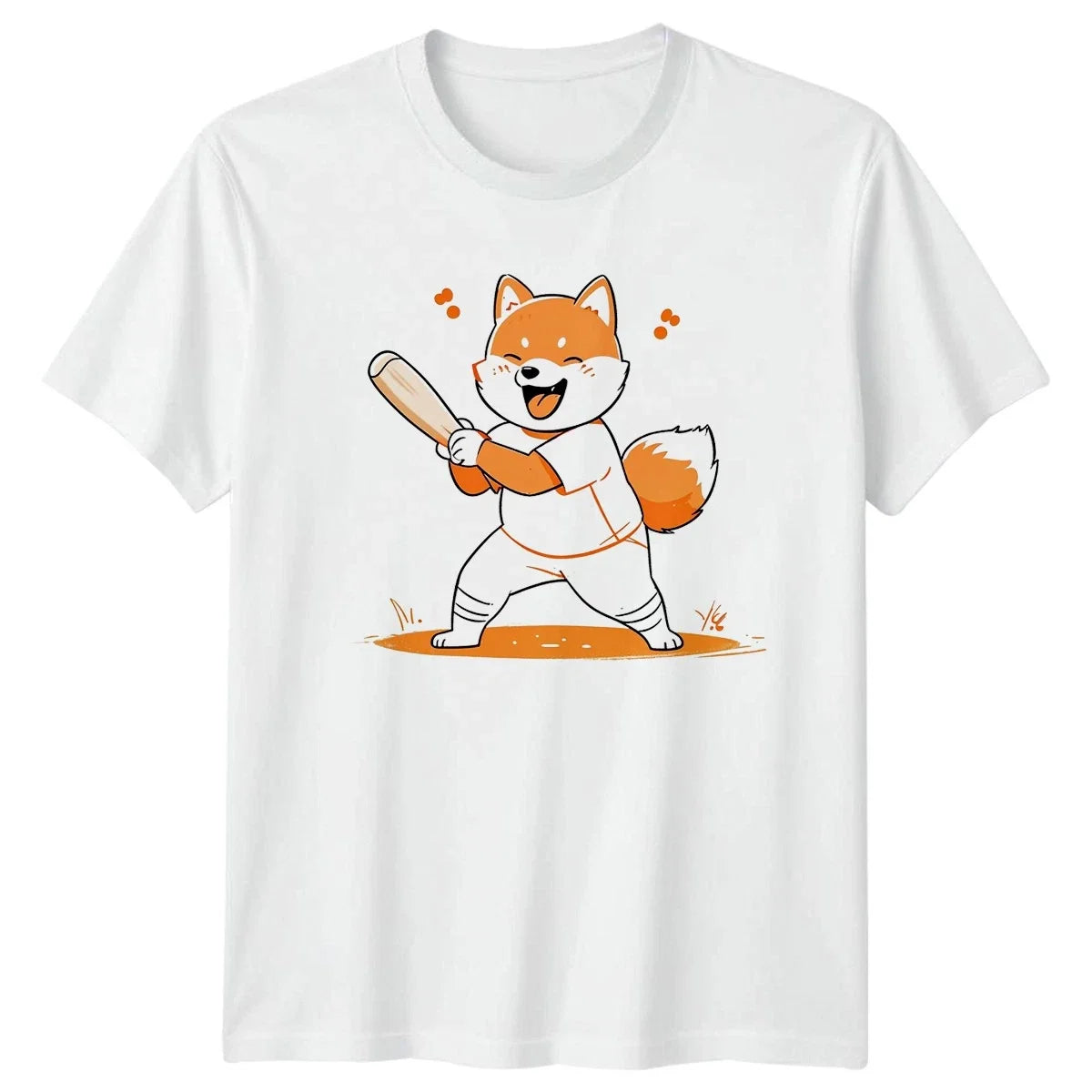 Kawaii Shiba Inu Cricket Player T-Shirt Shiba Inu Cricket Birthday Gift For Him