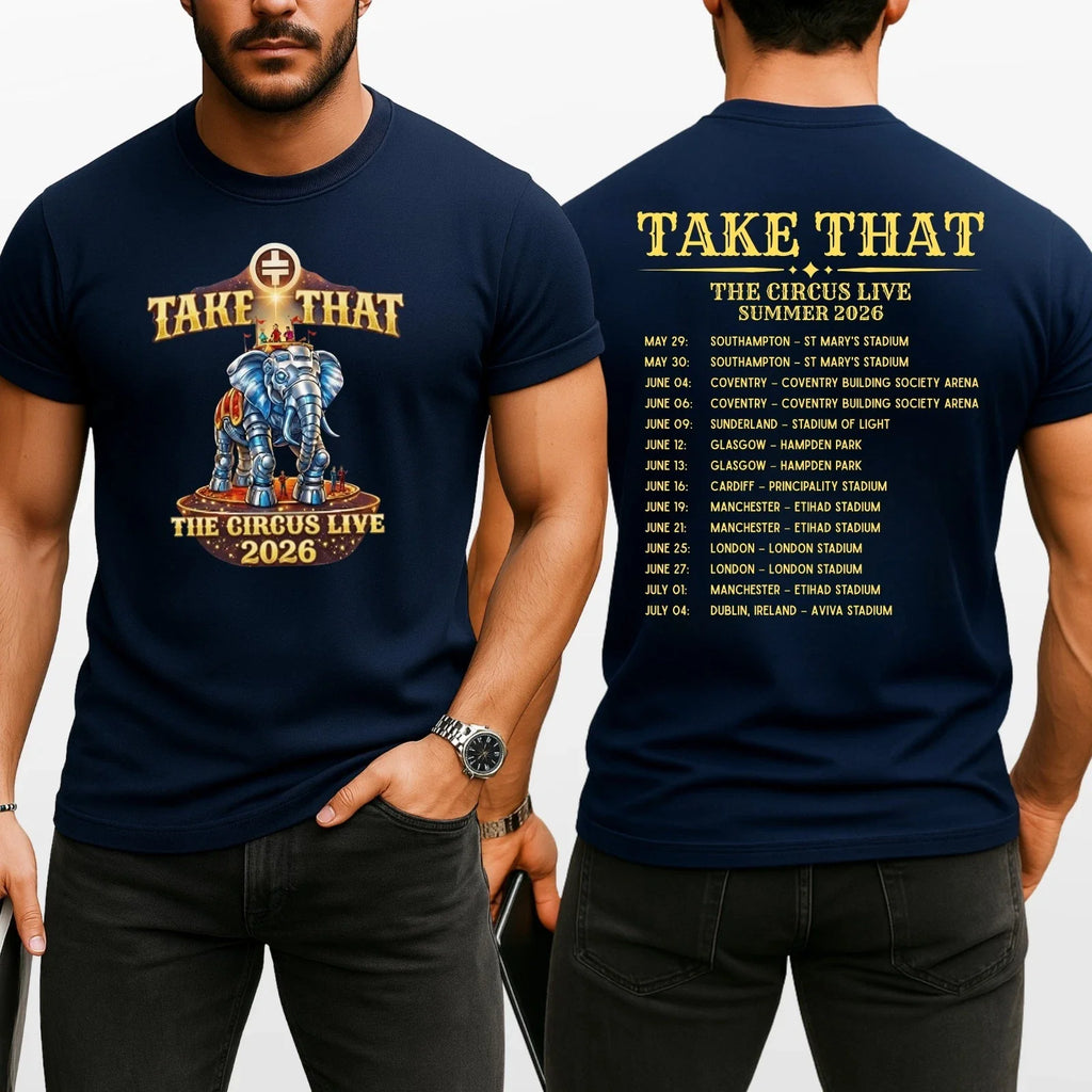 Take That The Circus Live Tour Inspired T Shirt Music Graphic Unisex Adults Kids