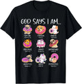 God Say I Am Lover Cute Kawaii Pets and Donuts Cute Easter  Gift Unisex T-Shirt