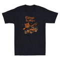Chinga La Migra Cat Sarcastic Quote Funny Gothic Cat Art Vintage Men's T-Shirt