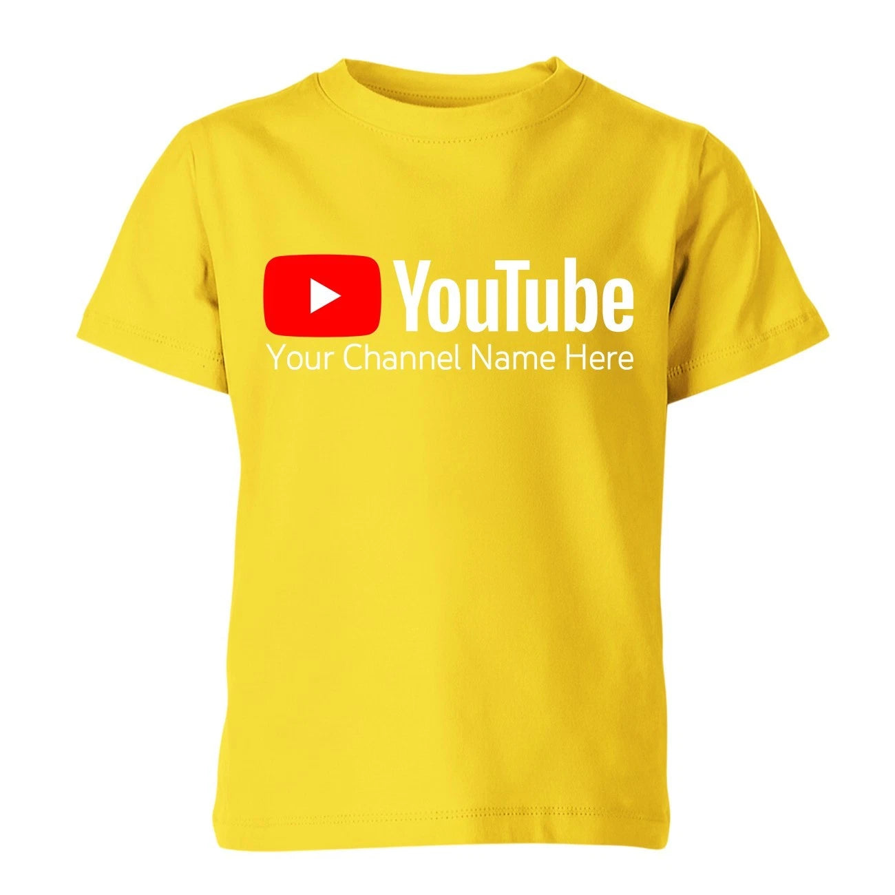 Personalized YouTube Kids Unisex T-Shirt Custom Channel Name Tee Gift Top