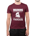 Warning May Start Talking About Trains Funny Sarcastic Train Lover T-Shirt
