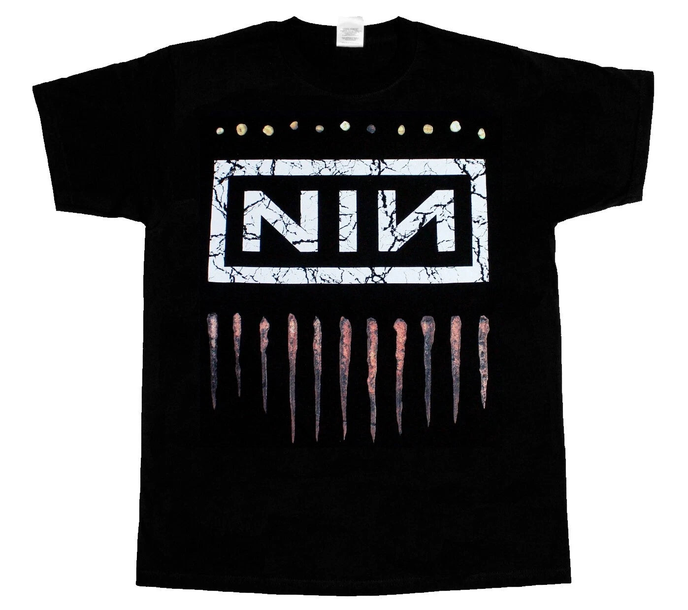 NINE INCH NAILS NIN LOGO Rock S-XXL SHORT - LONG SLEEVE NEW BLACK T-SHIRT