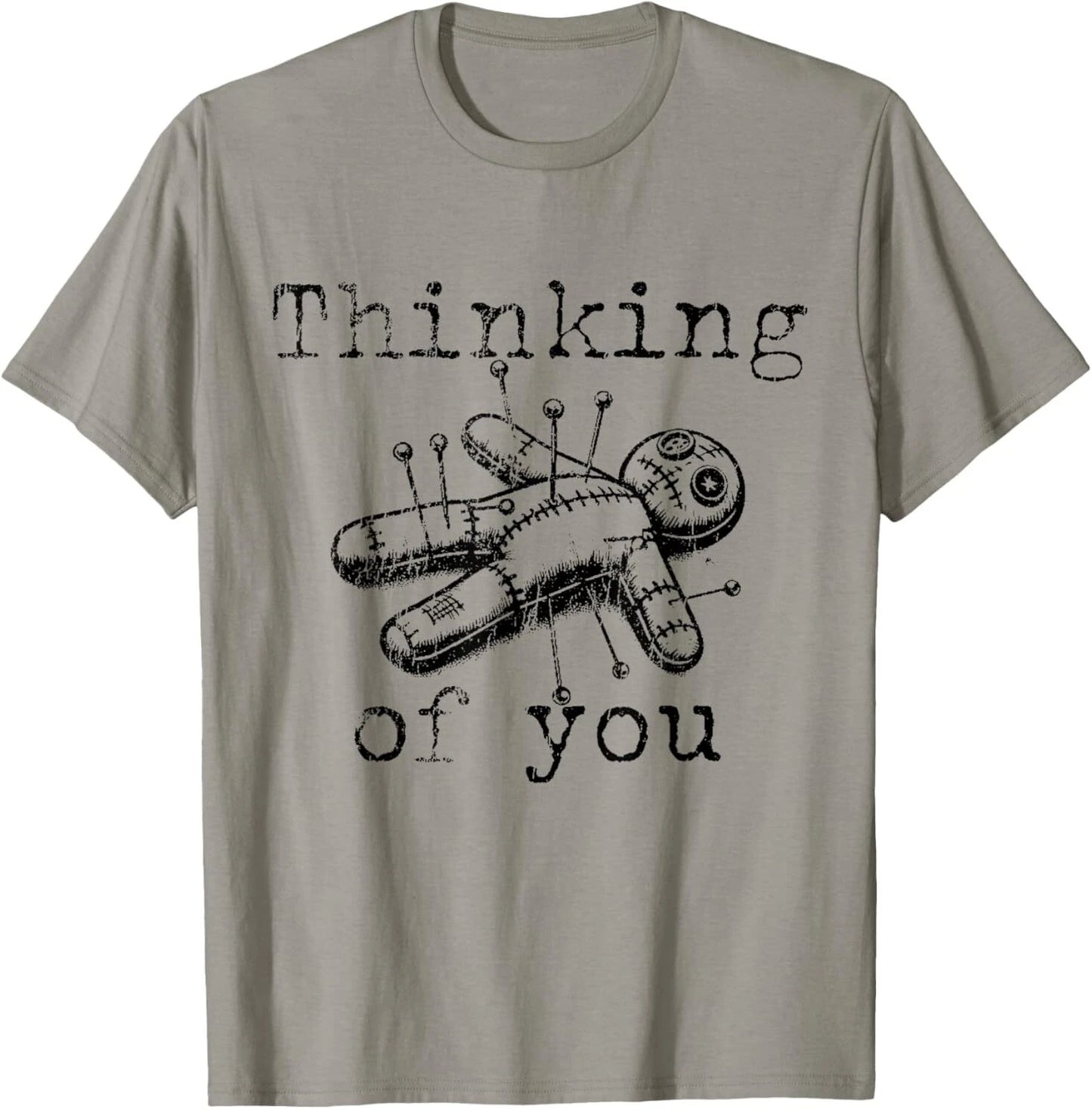 Thinking Of You Funny Vintage Voodoo Doll T-Shirt
