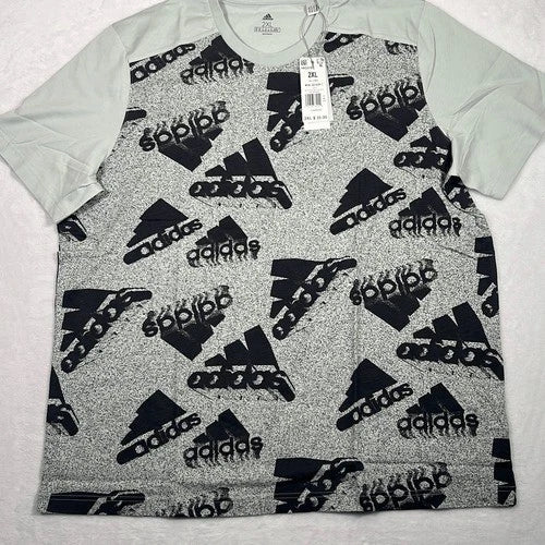 Adidas Essentials Brand All Oversized Logo cotton T-shirt Men's 2XL NWT
