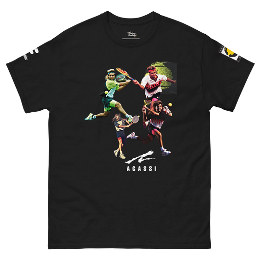 AGASSI COURT Challenge Tee (Black)