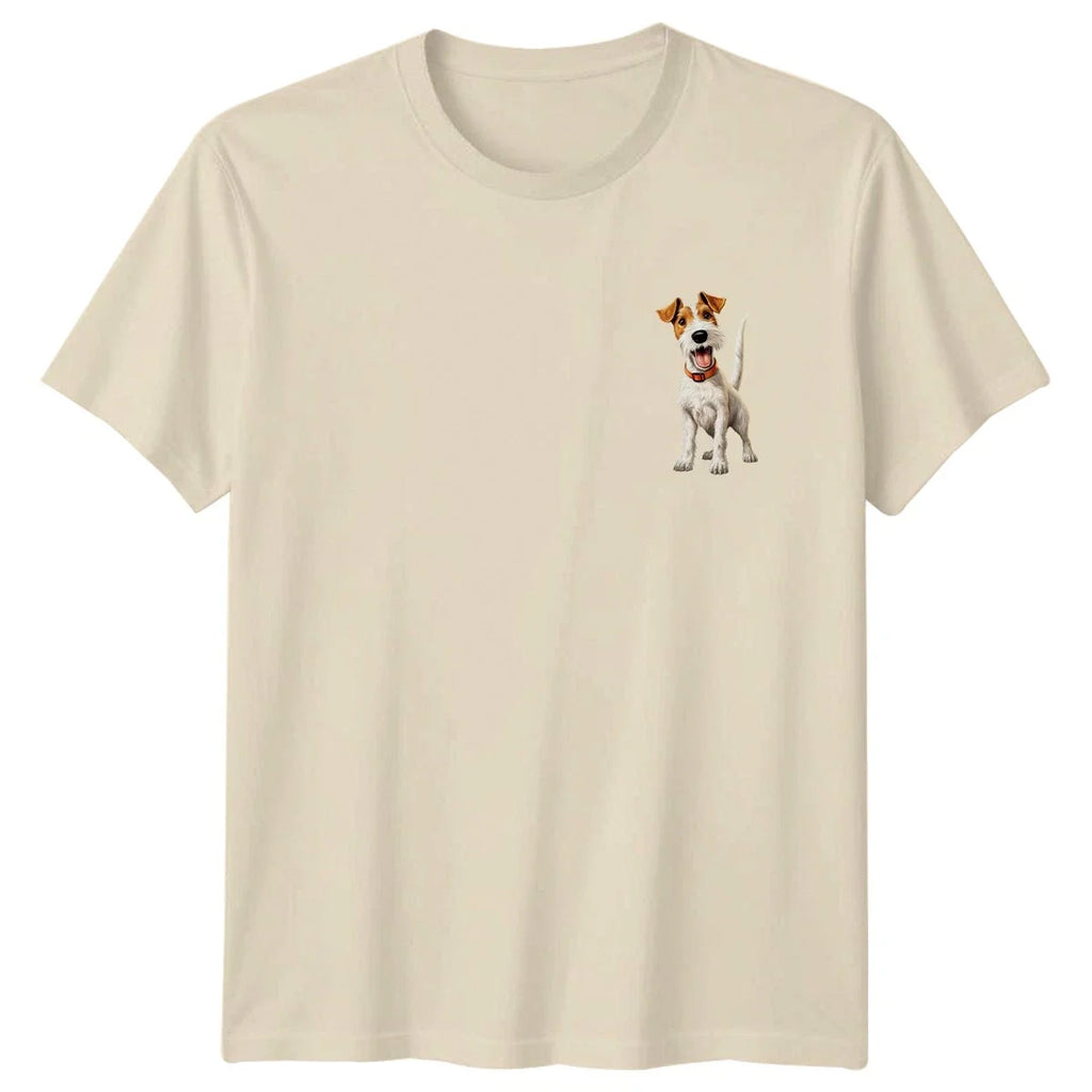 Playful Jack Russell Terrier Dog Animals Mens T-Shirt Womens Tee Graphic Top