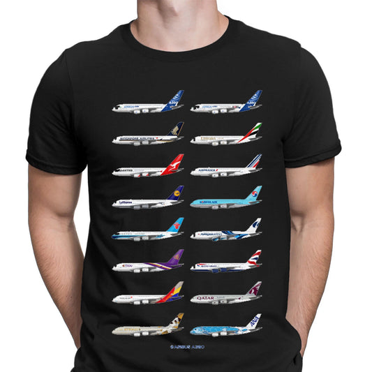 Aeroplane Operators Classic Retro Vintage Mens T-Shirts Tee Top #D6