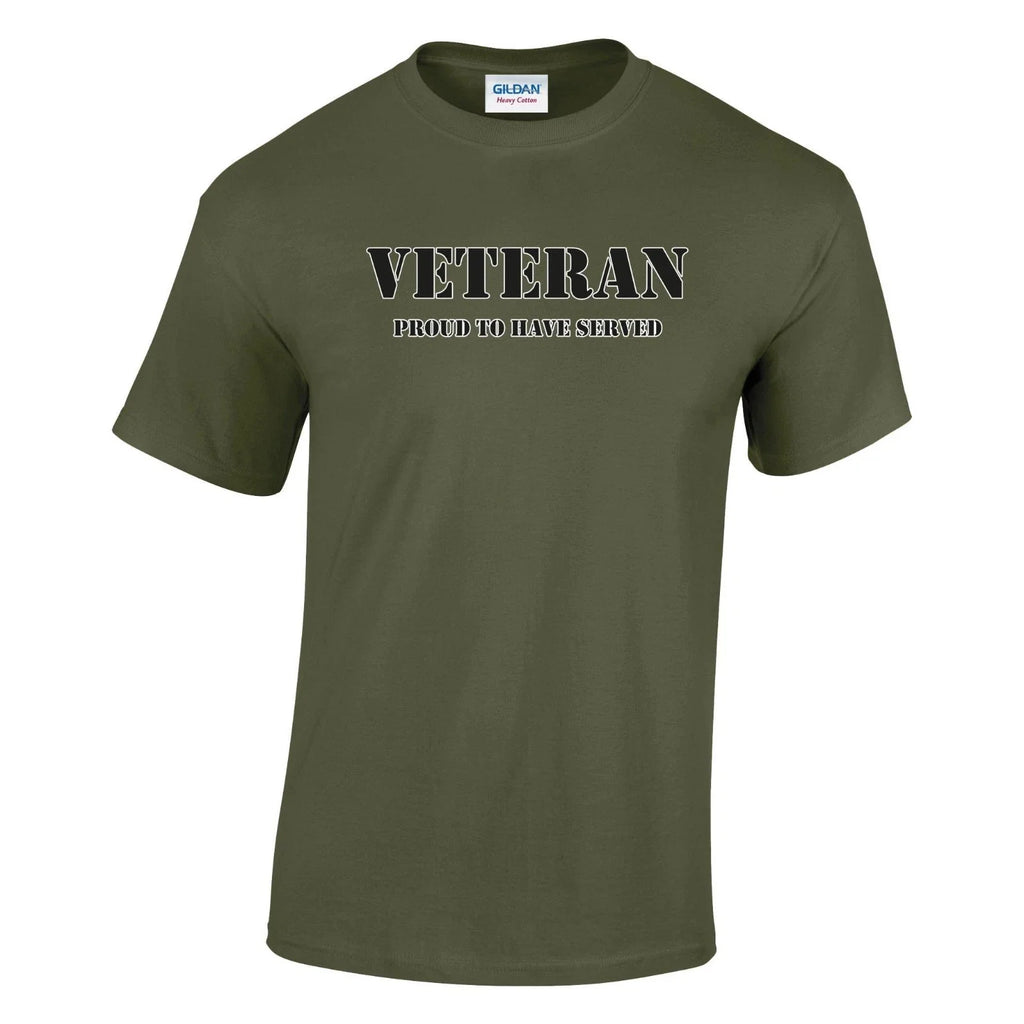 Veteran Proud To Have Served Printed 100% Cotton T-Shirt