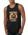 Fun Fact I Don't Care Funny Sasquatch Mens Tank Top