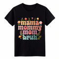 Unisex Vintage Mother's Day Mama Mommy Mom Bruh Floral T-Shirt Unisex Cotton Tee