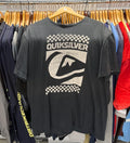 Vintage Quicksilver Shirt Mens Size - Large Black Faded Logo Surf Skater Grunge