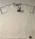 Kenneth Cole Men's City Dweller Logo T-Shirt Crew Neck Cotton Black White Short…