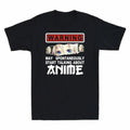Warning May Spontaneously Start Talking About Anime Kawaii Otaku Men's T-Shirt