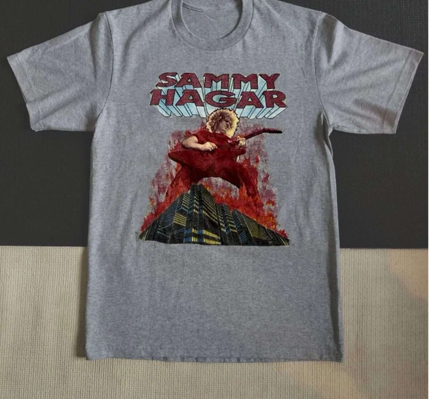 Sammy Hagar The Red Rocker Burning T-shirt S to 5XL