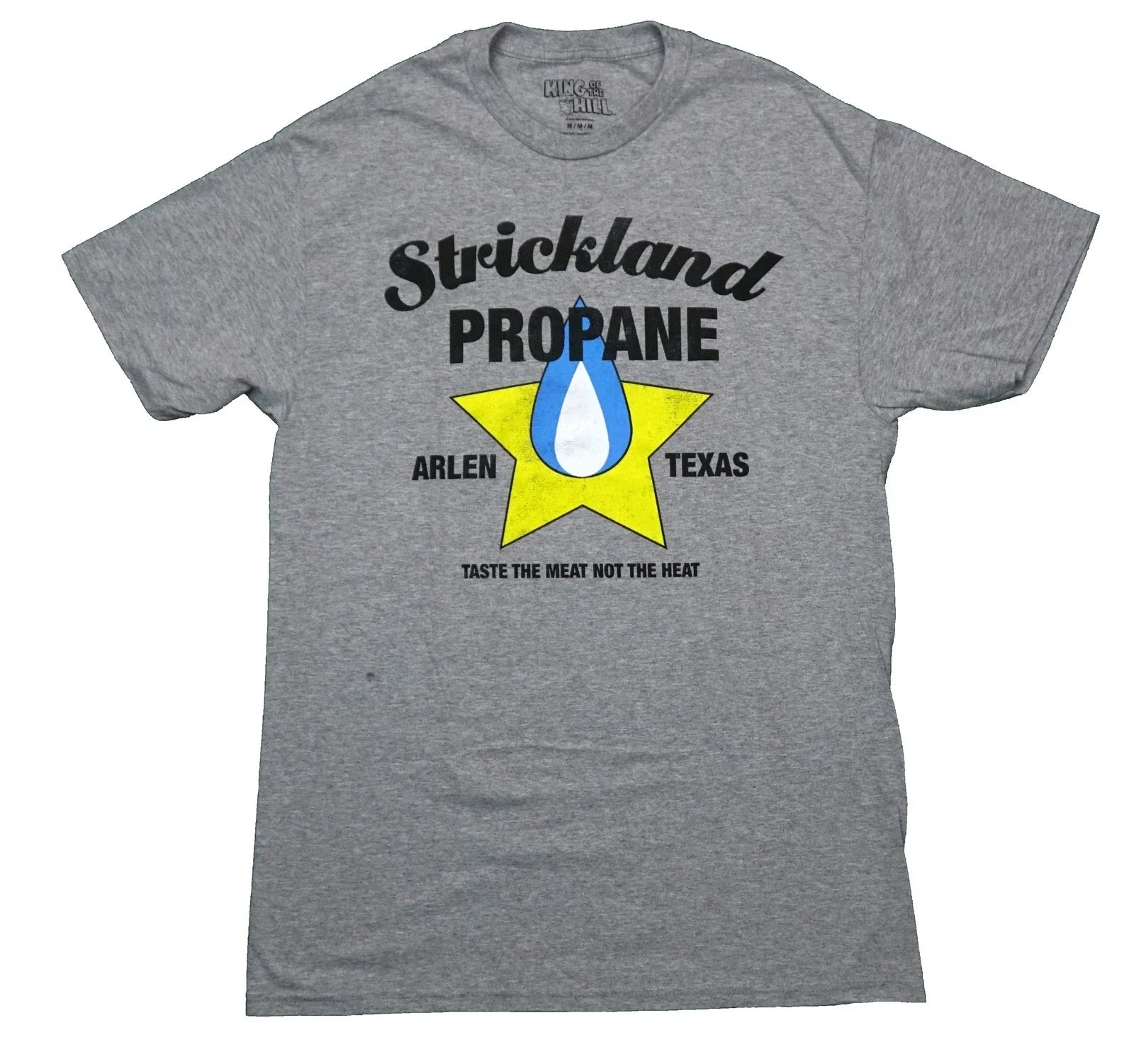 King of the Hill  New Adult T-Shirt -Strickland Propane Logo Arlen Texas