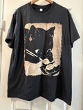 Kawaii Cat Eating Sushi Funny Japanese Anime Cute Cat Girls T-Shirt S-3XL