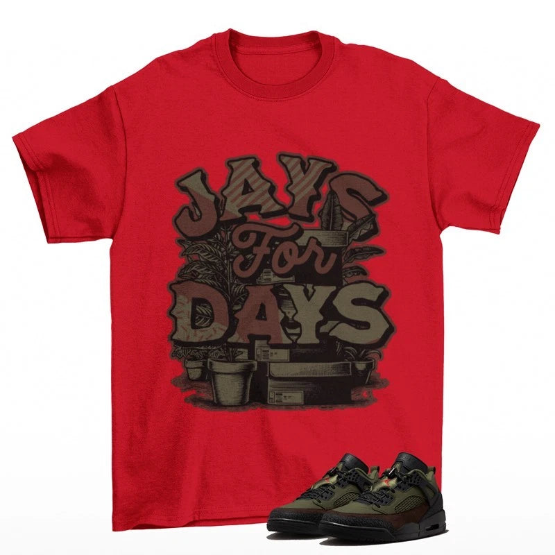 Stacked Shirt Red to Match Jordan Spizike Low Beef Broccoli IH1782-200