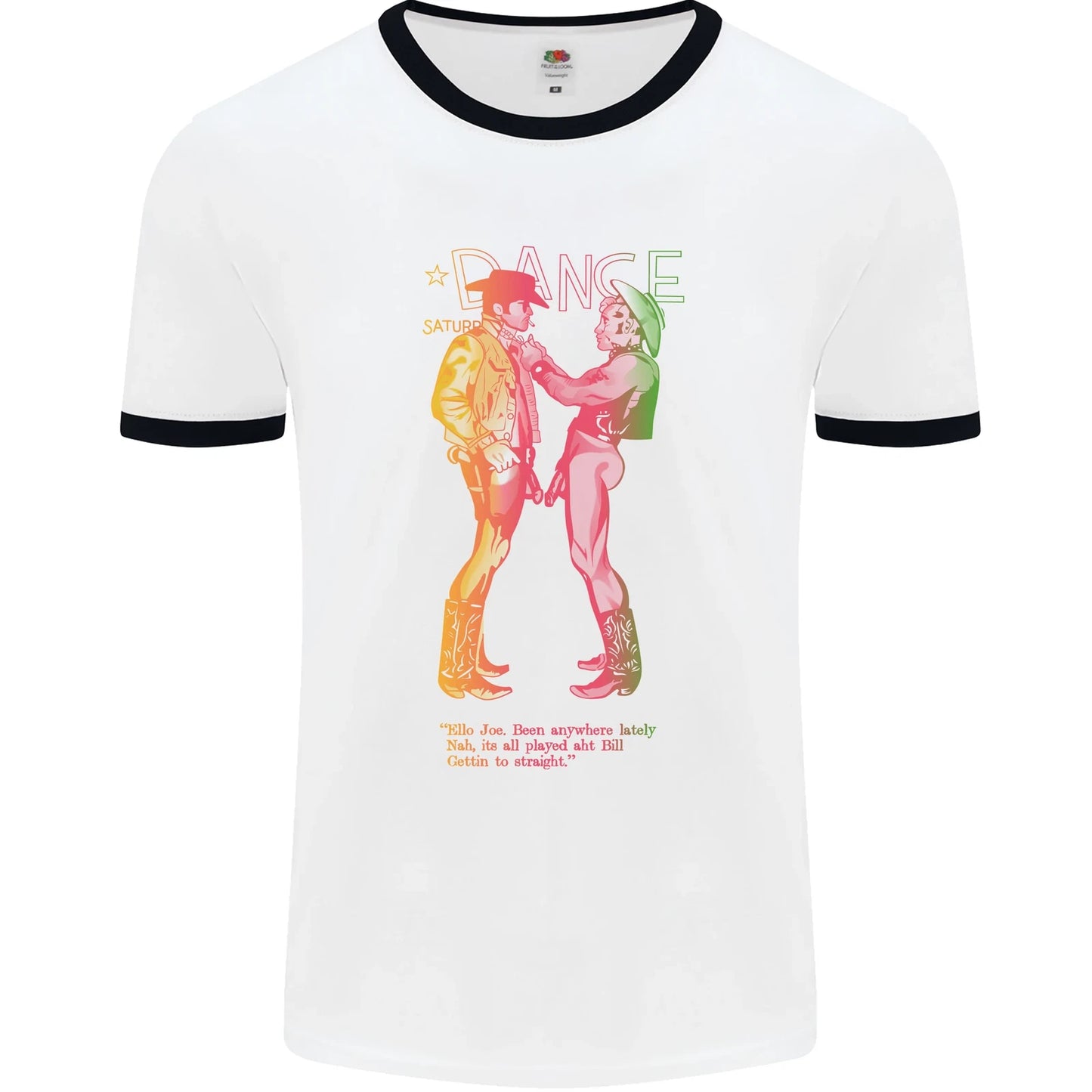 As Worn By Sid Vicious Naked Cowboys LGBT Mens Ringer T-Shirt