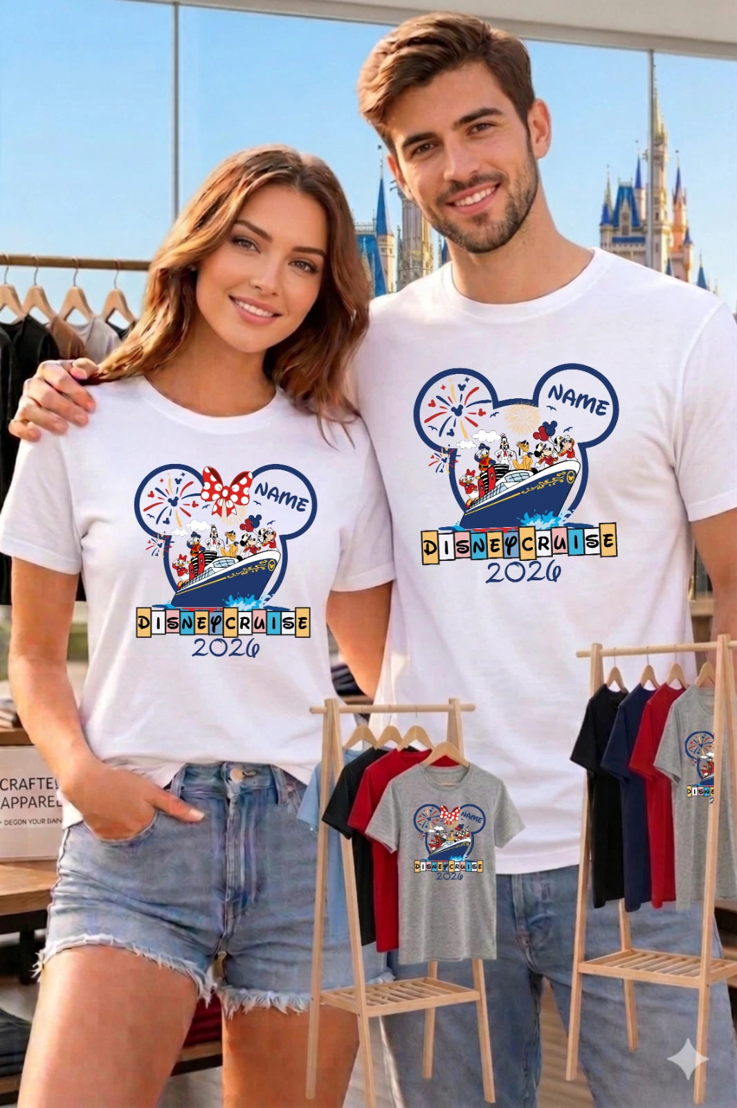 Custom Disney Cruise 2026 T-Shirt, Disney Family Cruise Matching Shirt