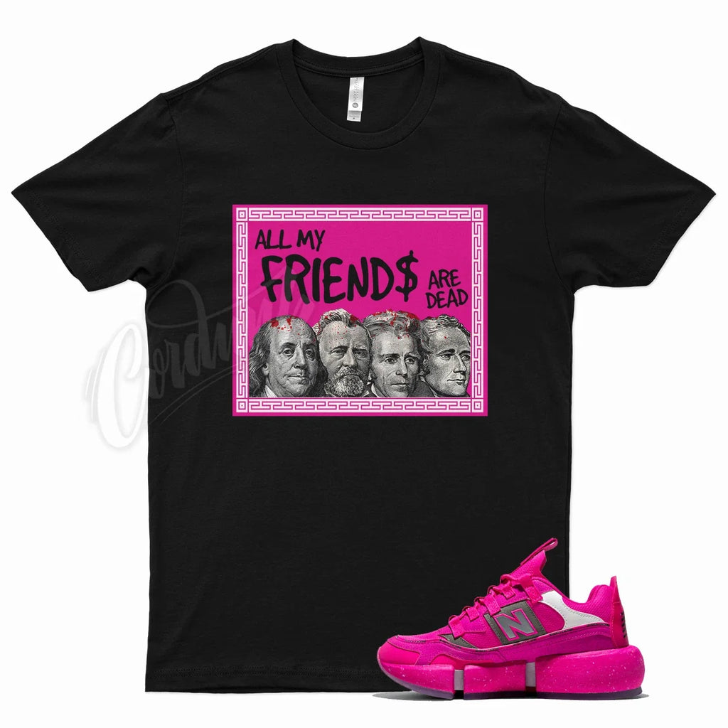 Black FRIENDS T Shirt for Jaden Smith X  Balance Vision Racer Pink NB Fury