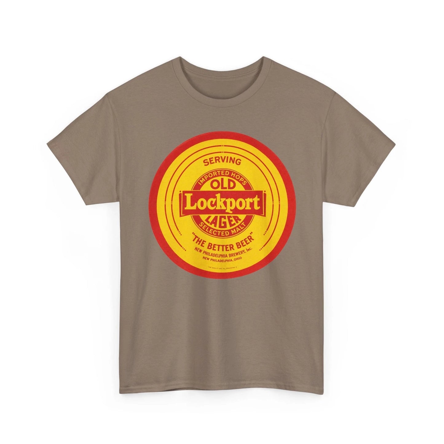 Old Lockport Lager New Philadelphia Brewery OH Pre-Pro Beer Retro T-Shirt