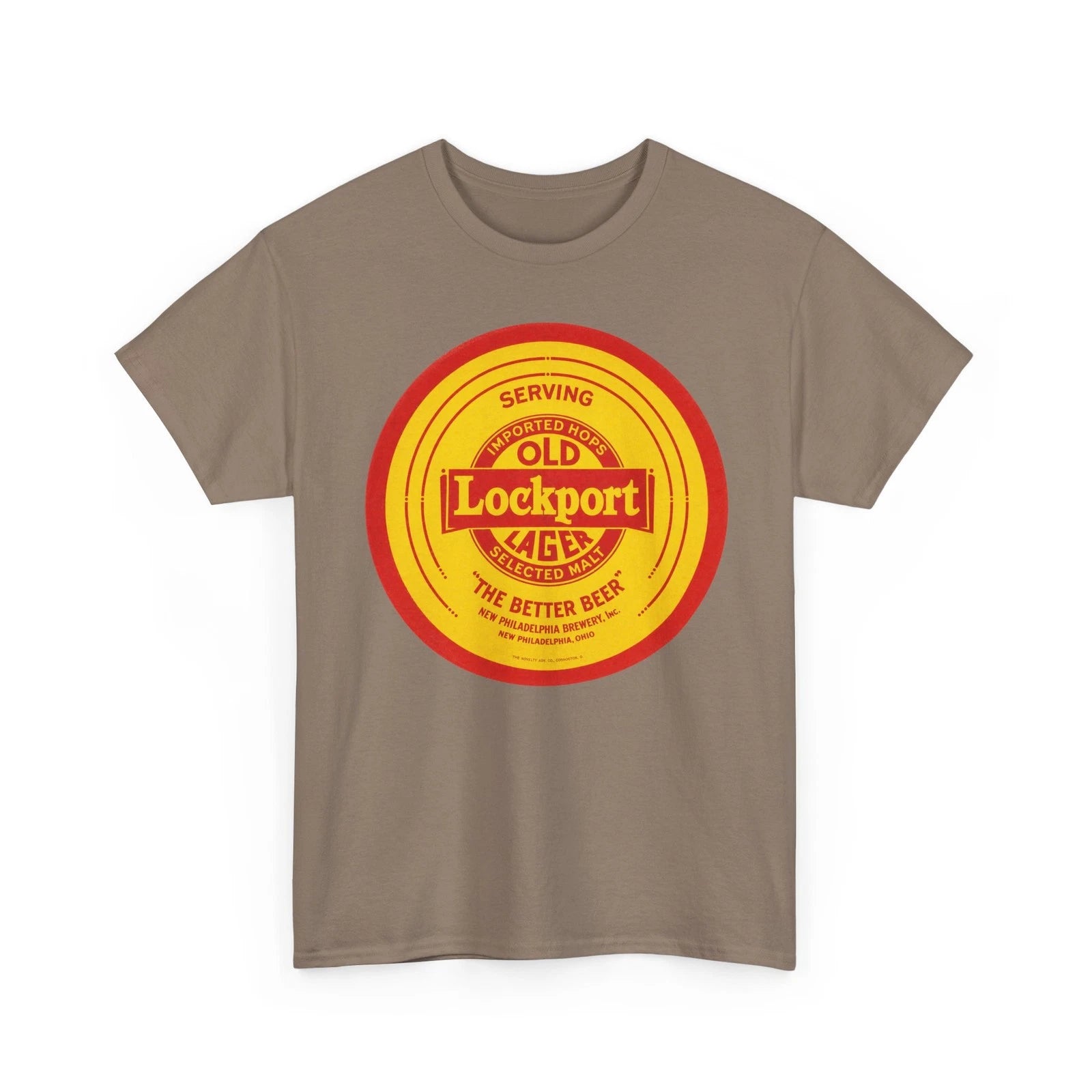 Old Lockport Lager New Philadelphia Brewery OH Pre-Pro Beer Retro T-Shirt