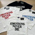 Mixed Emotion Retro Beaded Letter Design Loose Casual T-Shirt